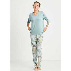 Women's Pyjama With Short Sleeves & Long Pants Catherine's