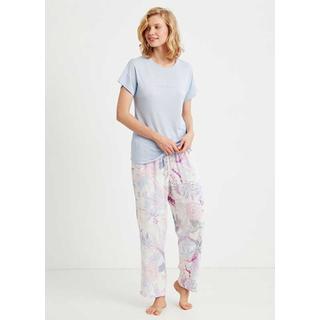 Women's Pyjama With Short Sleeves & Long Pants Catherine's