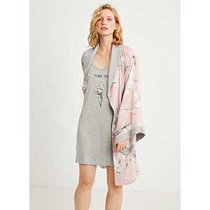 Women's Robe+Nightgown With Long Sleeveι Catherine's