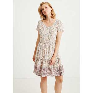Women's Homewer Dress With Short Sleeves Catherine's