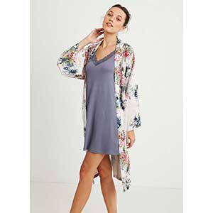 Women's Robe+Nightgown With Long Sleeveι Catherine's