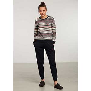 Women's Pyzama With Long Sleeves & Long Pants Nautica