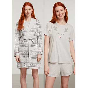 Women's Pyjama+Cardigan With Short Sleeves & Short Pants Catherine's