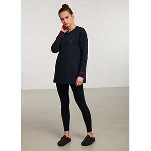 Women's Pyzama With Long Sleeves & Long Pants Nautica