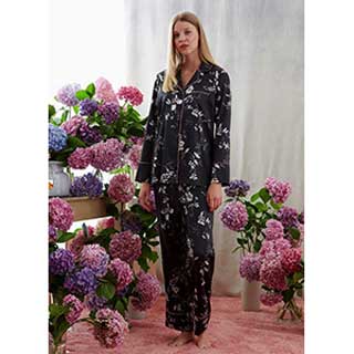 Women's satin Pyjama With Long Sleeves & Long Pants Penye Mood Exclusive