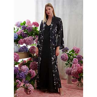 Women's Robe+Nightgown With Long SleeveιPenny Mood Exclusive