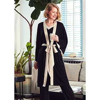 Women's Robe With Long Sleeve viscose Penny Mood Exclusive