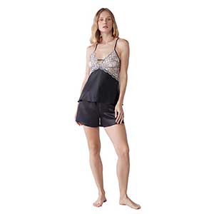 Pyjama Women's Narrow Strap Short Pants Penye Mood