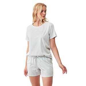 Pyjama Women's Short Sleeve Long Pants Catherine's