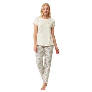 Pyjama Women's Short Sleeve Long Pants Catherine's