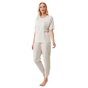 Pyjama Women's Short Sleeve Long Pants Catherine's