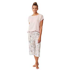 Pyjama Women's Short Sleeve Capri Catherine's