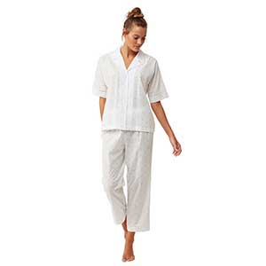 Pyjama Women's Short Sleeve Long Pants Catherine's