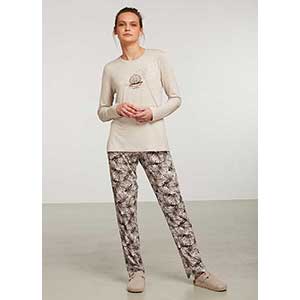 Women's Pyzama With Long Sleeves & Long Pants Nautica