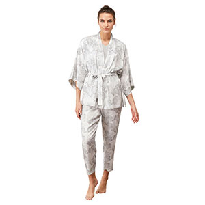 Women's Homewear Set With Long Sleeves & Long Pants Catherine's