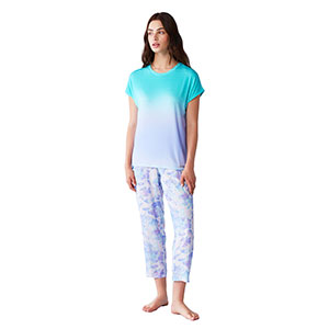 Pyjama Women's Short Sleeve Long Pants Catherine's