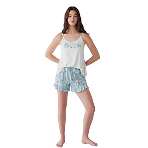 Pyjama Women's Narrow Strap Short Pants Catherine's