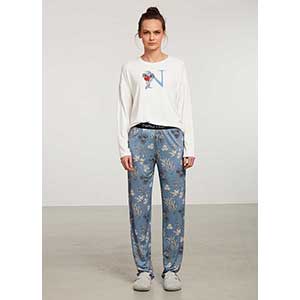 Women's Pyzama With Long Sleeves & Long Pants Nautica