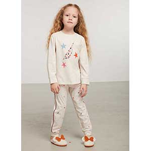 Children Pyjama For Girl With Long Sleeves & Long Pants Nautica