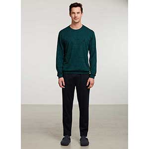 Men's Pyzama With Long Sleeves & Long Pants Nautica