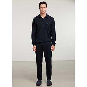 Men's Pyzama With Long Sleeves & Long Pants Nautica