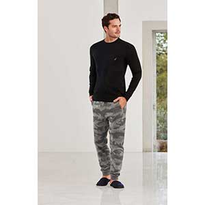 Men's Pyzama With Long Sleeves & Long Pants Nautica