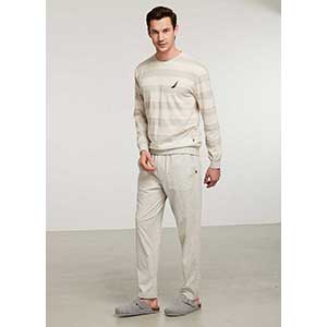 Men's Pyzama With Long Sleeves & Long Pants Nautica