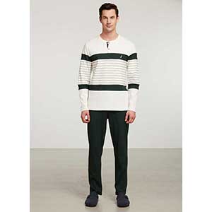 Men's Pyzama With Long Sleeves & Long Pants Nautica