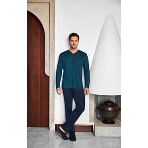 Men's Pyzama With Long Sleeves & Long Pants Nautica