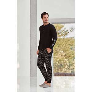 Men's Pyzama With Long Sleeves & Long Pants Nautica