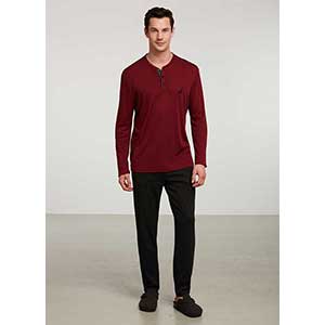 Men's Pyzama With Long Sleeves & Long Pants Nautica