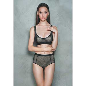 Women Bra soft cup minimizer''Zebra''