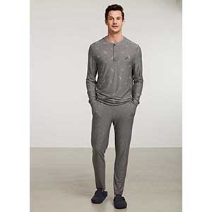 Men's Pyzama With Long Sleeves & Long Pants Nautica