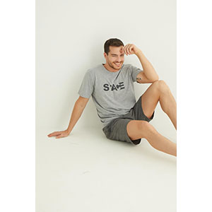 Pyjama Men's Short Sleeve Short Pants Baracuda