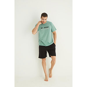 Pyjama Men's Short Sleeve Short Pants Baracuda