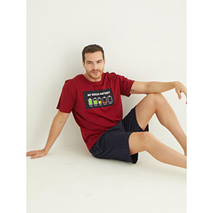 Pyjama Men's Short Sleeve Short Pants Baracuda