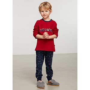 Children Pyzama For Boys With Long Sleeves & Long Pants Nautica