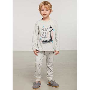 Children Pyzama For Boys With Long Sleeves & Long Pants Nautica