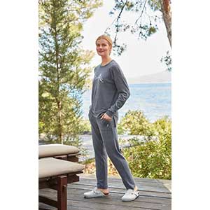 Women's Pyzama With Long Sleeves & Long Pants Nautica