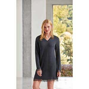 Women's Nightgown With Long Sleeves Nautica