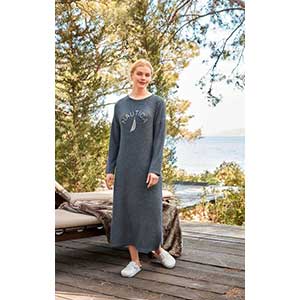 Women's Nightgown With Long Sleeves Nautica