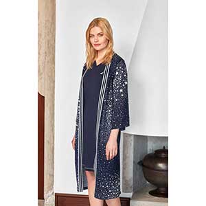 Women's Robe+Nightgown With Long Sleeve Nautica