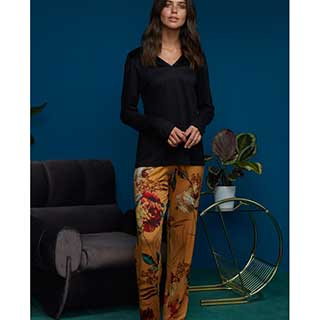 Women's Pyjama With Long Sleeves & Long Pants Penye Mood