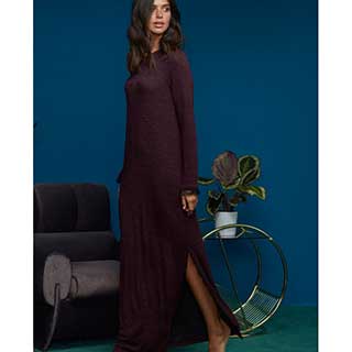 Women's Nightgown With Long Sleeves Penye Mood