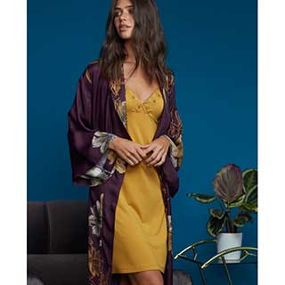 Women's Robe+Nightgown With Long Sleeveι Penye Mood