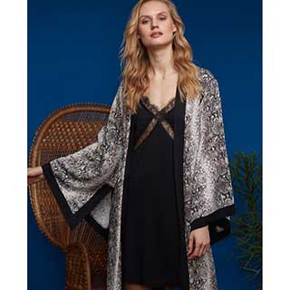 Women's Robe+Nightgown With Long Sleeveι Penye Mood