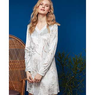 Women's Nightgown With Long Sleeves Penye Mood