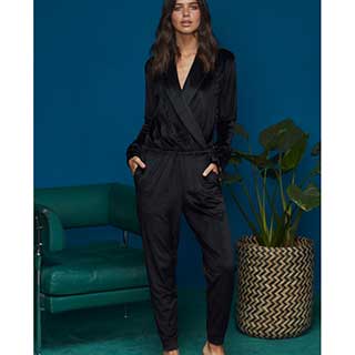 Women's Pyjama With Long Sleeves & Long Pants Penye Mood