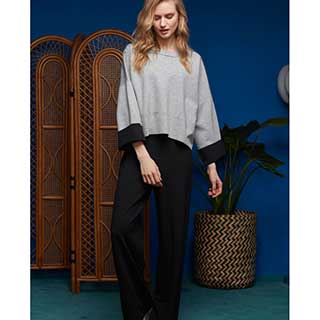 Women's Homewear Set With Long Sleeves & Long Pants Penye Mood