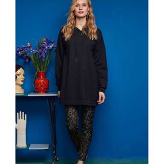 Women's Homewear Set With Long Sleeves & Pantyhose Penye Mood